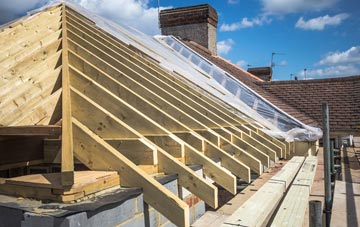 wooden roof trusses Carleton Hall, Cumbria